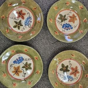 Tabletops Gallery Rustic Gathering Dinner Plates Set Of 4